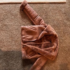 Zara aviator pink jacket